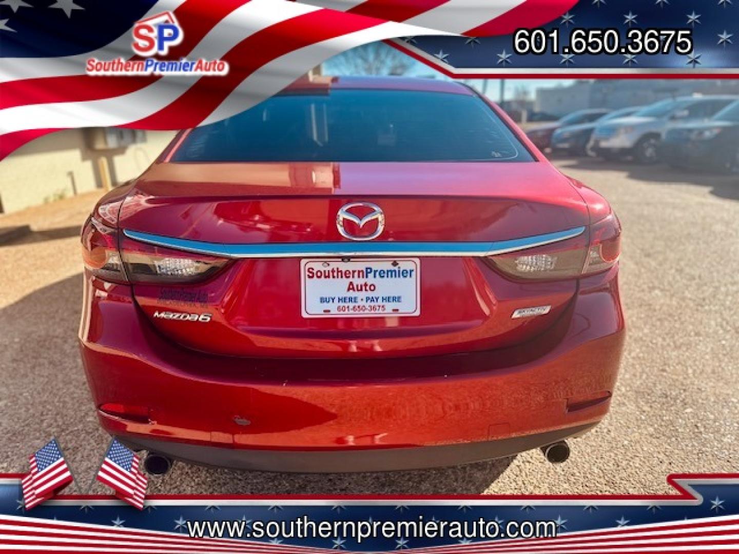 2014 RED MAZDA MAZDA6 TOURING (JM1GJ1V62E1) , located at 922 W. Beacon St., Philadelphia, MS, 39350, (601) 650-3675, 32.770447, -89.127151 - Photo#4